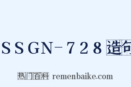 SSGN-728造句是什么意思的图片